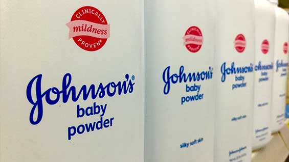 Johnson & Johnson healthcare talcum powder