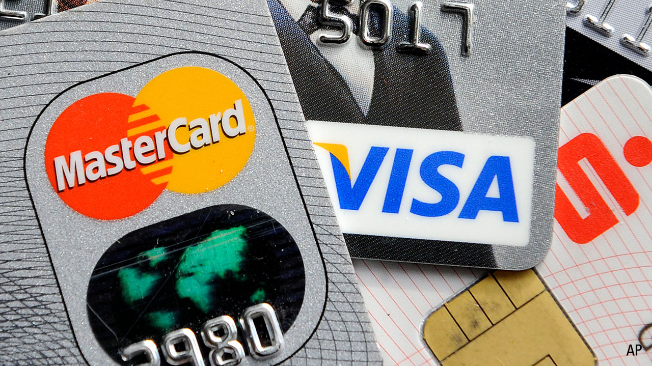 Photo of Visa and Mastercard credit cards