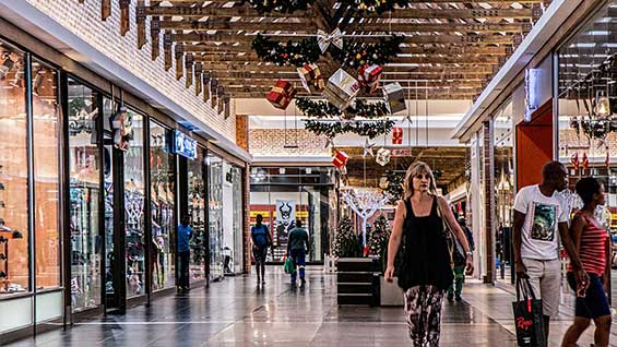 Shopping mall christmas